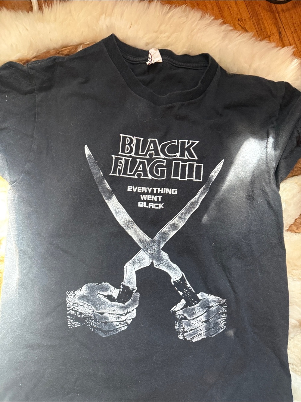 Black Flag Everything Went Black Graphic Tee - Black 90’s Vintage